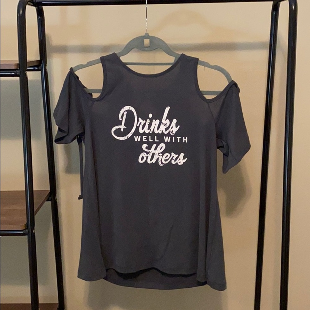 Drinks Well With Others - Off the shoulder top